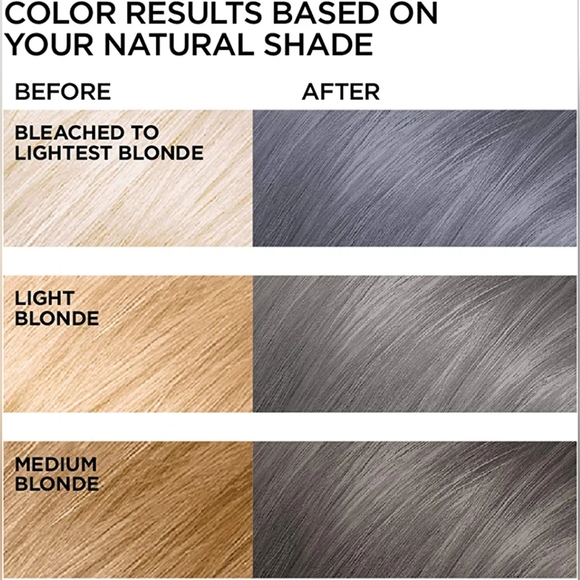 Loreal Feria Multi Faceted Shimmering Hair Colour in Smokey Silver-New In Box - Picture 2 of 7